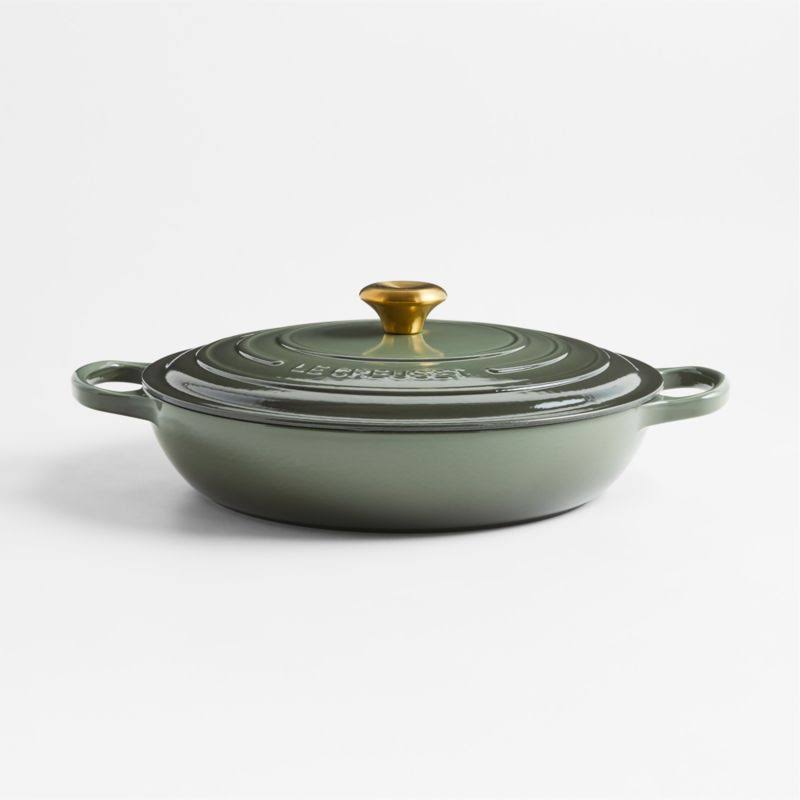 Le Creuset Signature 5-Qt. Thyme Braiser | Crate & Barrel