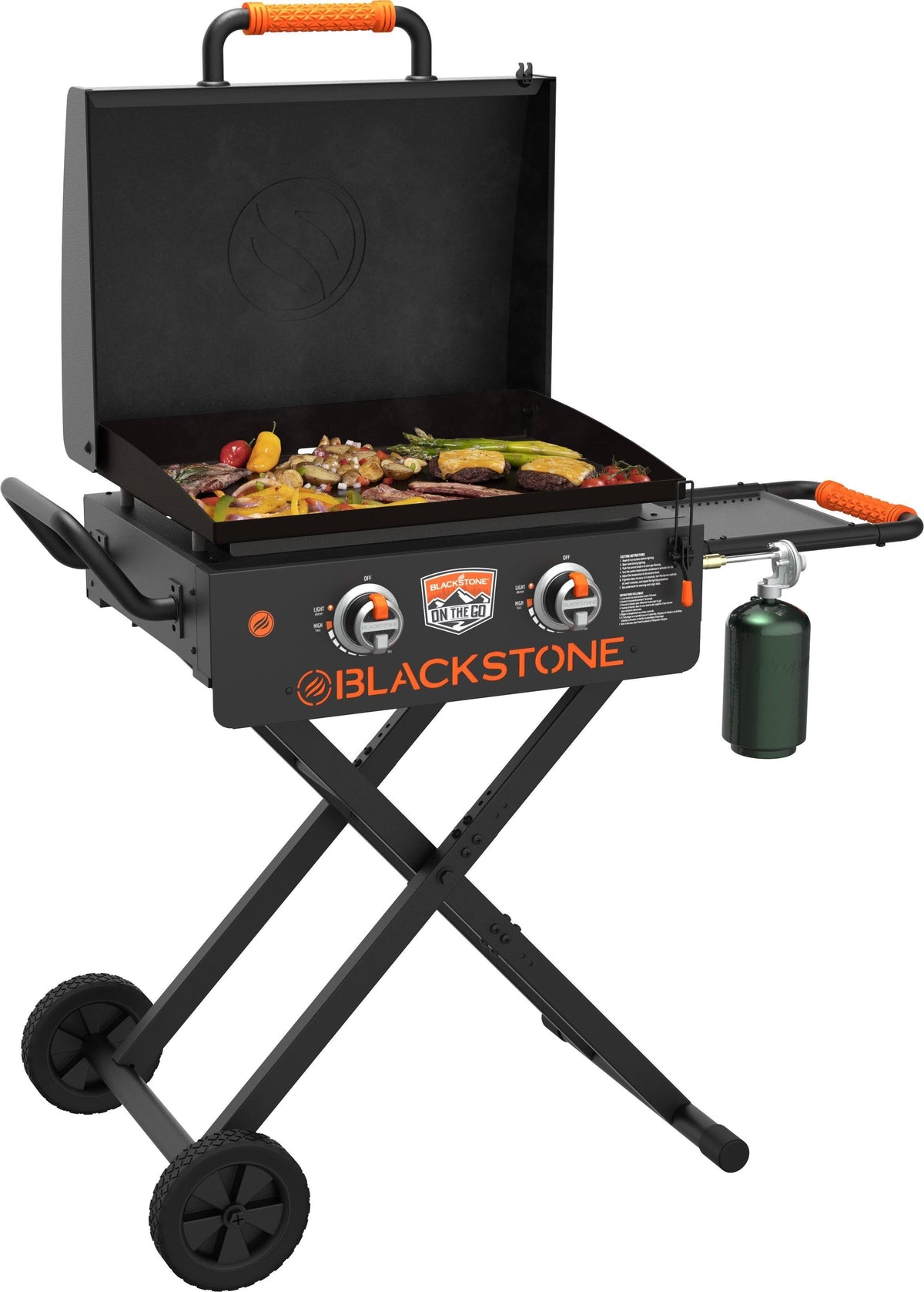 Blackstone on The Go Scissor-Leg Griddle with Hood - 22 in.
