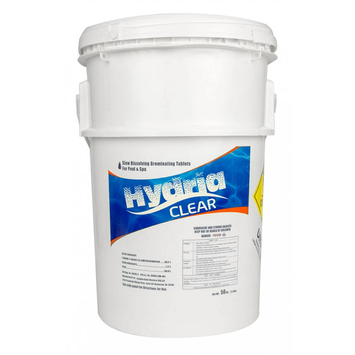 Hydria Clear 1" Bromine Tabs - 50 lbs