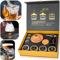 Whiskey Smoker Kit Smoky Premium, All in 1 Bar Set to Easy Smoke Cocktail Drinks, Whisky, Scotch, Bourbon, Old Fashioned. Designer Gift Box, Selected