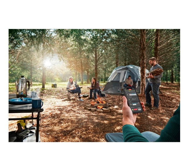 Ryobi 2, 300 - Watt Recoil Start Bluetooth Super Quiet Gasoline Powered Digital Inverter Generator with CO Shutdown Sensor