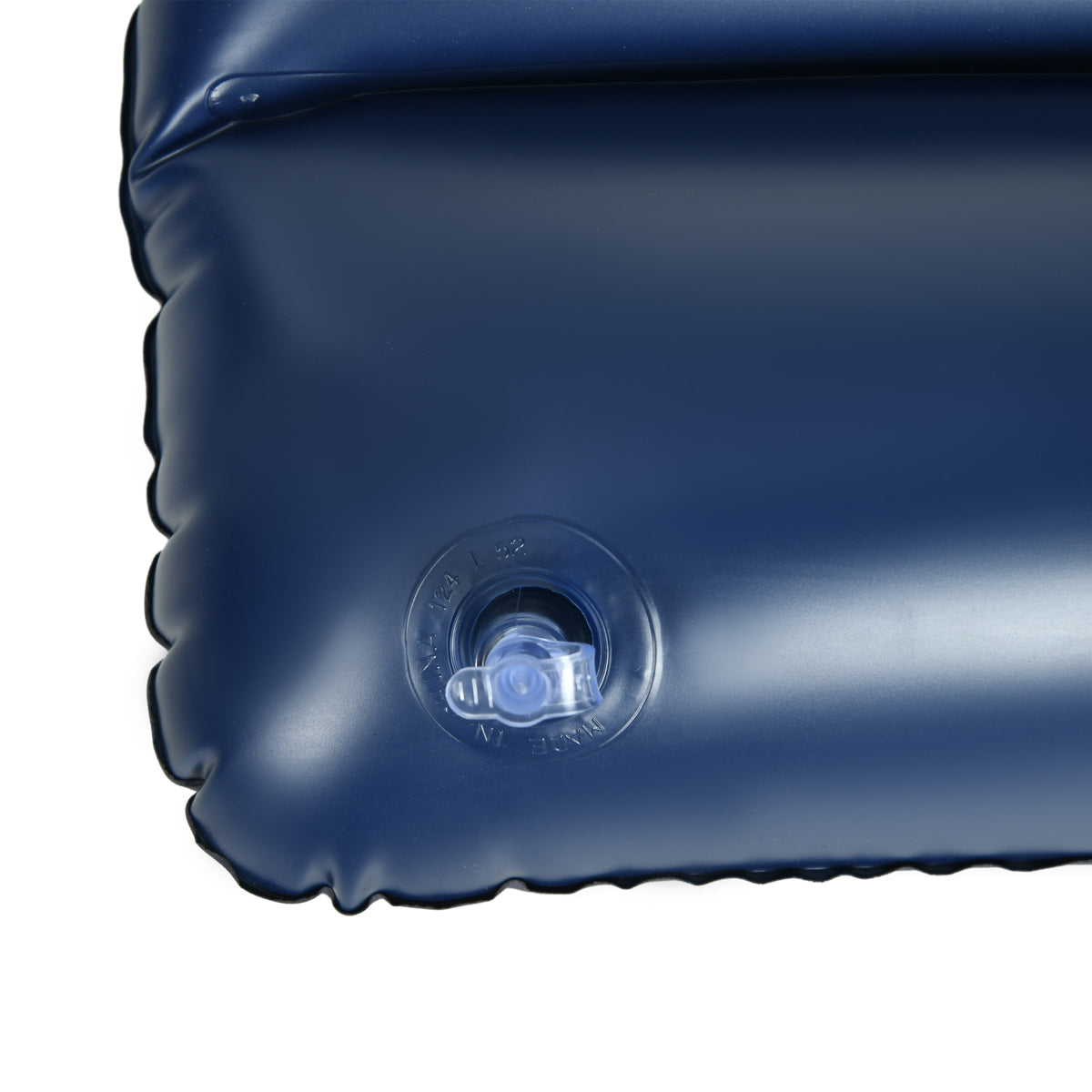 Outsunny Luftmatratze für 2 Personen mit integrierter Handpumpe, 2 Kopfstützen, beflockte Oberfläche, für Camping, Reisen, Blau