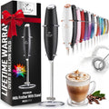 Zulay Kitchen Original Handheld Milk Frother - Black
