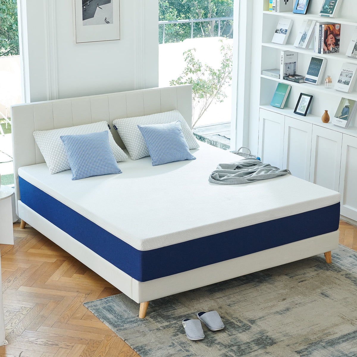 Twin Mattress, JIAVA 8" Medium Gel Memory Foam Mattress with Pressure Relief for Adult