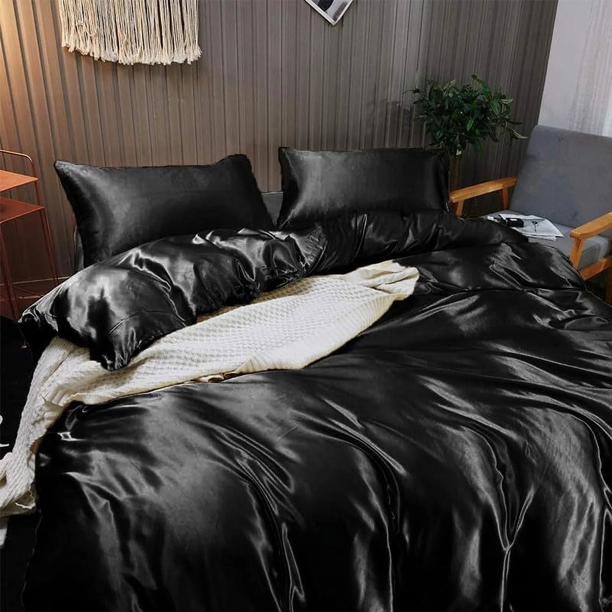 Cloud Fino 100% Silk Comforter 300 GSM Quilt Suitable for All-Season Silky Super Soft Twin/Twin XL Lilac
