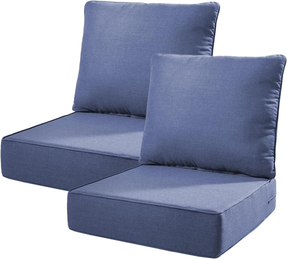 Bellefurn Outdoor Deep Seat Cushion 24 X 24 X 6 in for Patio Furniture, Outdoor Chair Cushions Waterproof & Fade Resistant Patio Furniture Cushions for Wicker Chair, Sofa, Couch