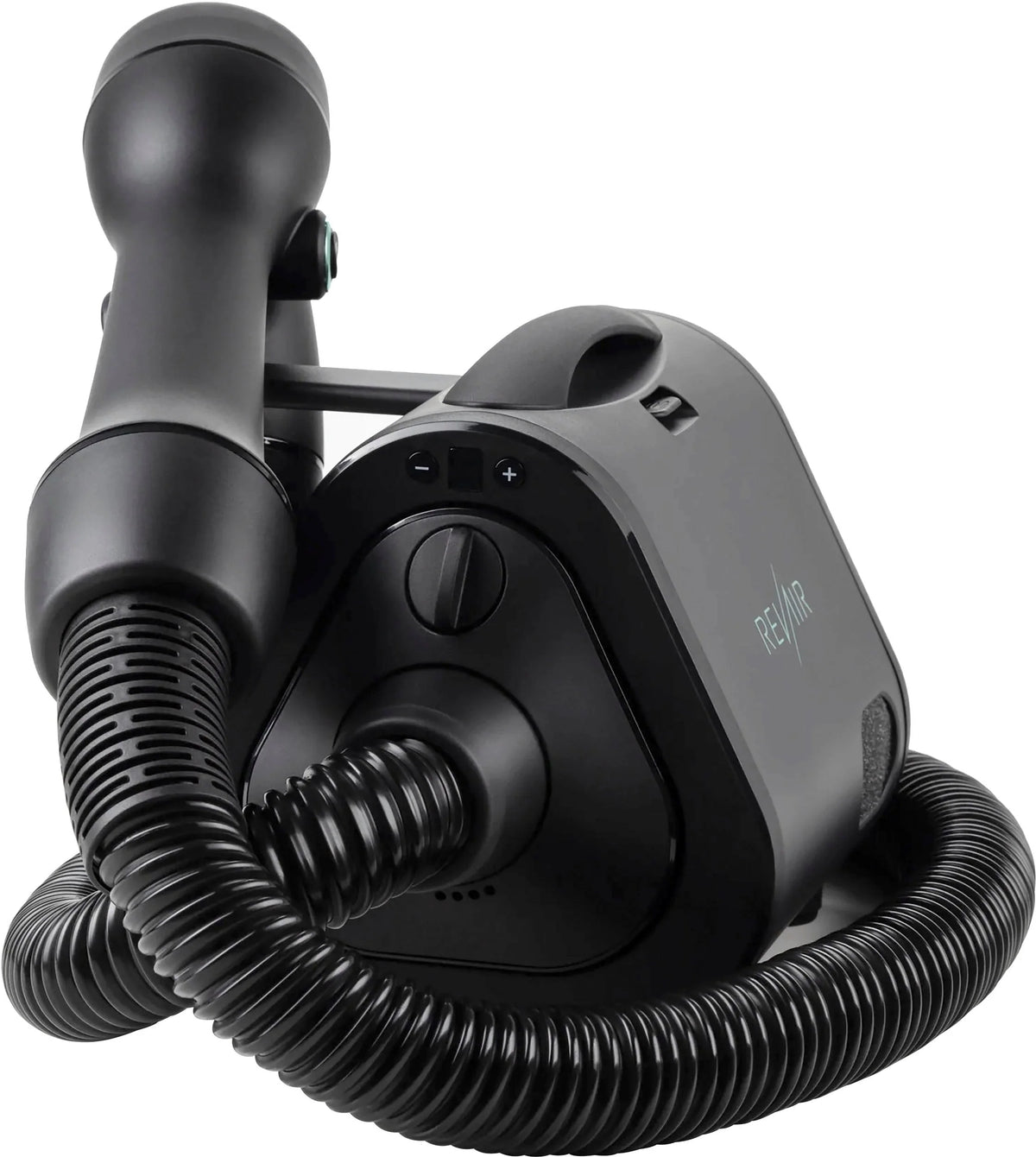 Reverse-Air Hair Dryer with Hair Clips C Black