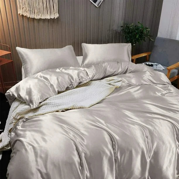 Cloud Fino 100% Silk Comforter 300 GSM Quilt Suitable for All-Season Silky Super Soft Twin/Twin XL Lilac