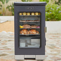EAST OAK Updated 30" 725 Sq Inches Electric Smoker Portable with Glass Door Black