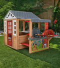 Kidkraft Grill & Chill Pizza Party Wooden Outdoor Playhouse - MadeInUSA