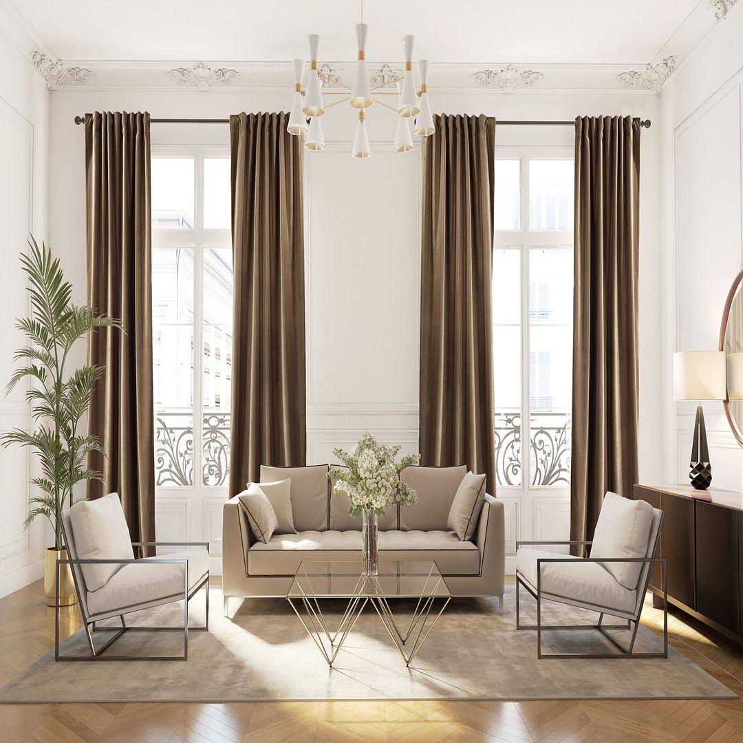 Extra Long and Extra Wide Solid Luxury Matte Velvet Single Curtain Panel Lilijan Home & Curtain Size per Panel: 52" W x 120" L, Curtain Color: 21 Anti
