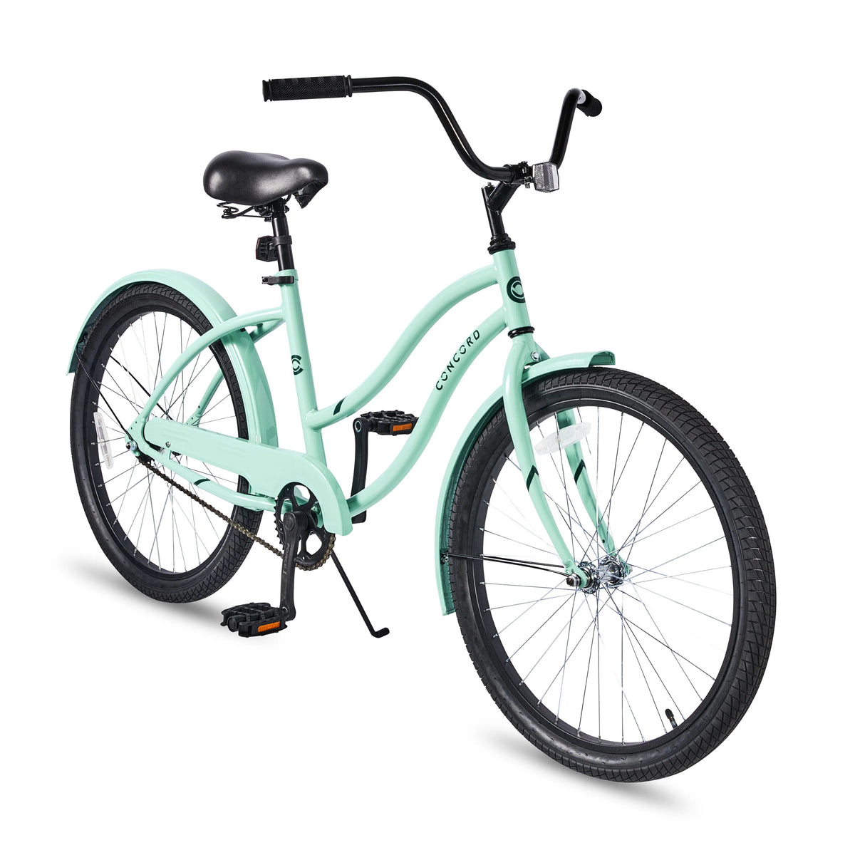 24" Concord Pacifica Cruiser Bicycle, Fits Riders 4'6" - 5'6", Teen, Unisex, Sea Green