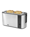 Elite Gourmet Stainless Steel 4-Slice Long-Slot Toaster