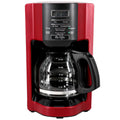 Mr. Coffee 12 Cup Programmable Coffee Maker, Rapid Brew, Red