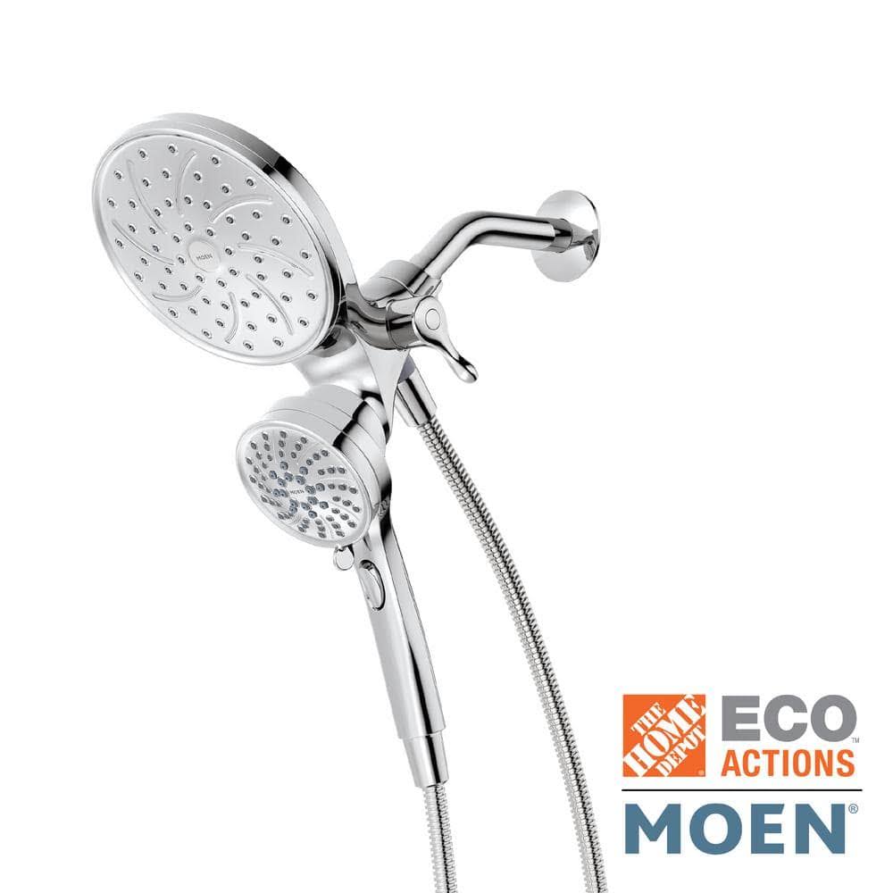 Moen Attract 6-Spray 1.75 GPM Hand Shower and Showerhead Combo Kit with Magnetix in Chrome