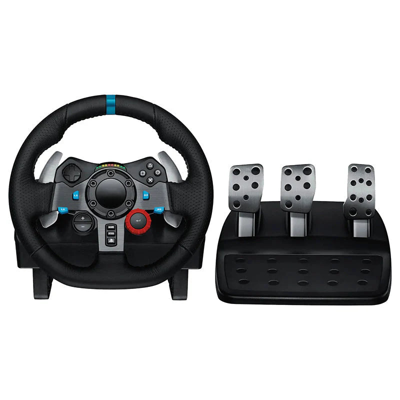 G29 Driving Force Racing Wheel and Floor Pedals for PS5, PS4, PC, Mac C Black
