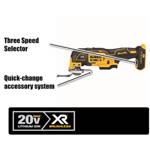 20V MAX Lithium-Ion Cordless Brushless 4 Tool Combo Kit with (2) 4.0Ah Batteries. Charger. and Kit Bag