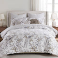 Levtex Home Pisa Duvet Cover and Sham Set, Grey, Full/Queen