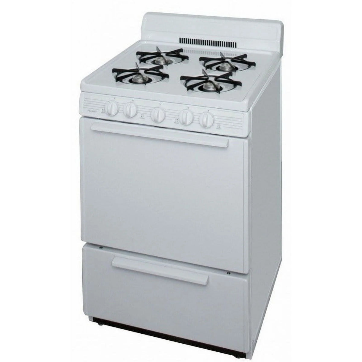 Premier SCK100OP - 24 in Freestanding All Gas Range with Open 3 Cu. Ft. Total Oven Capacity in White