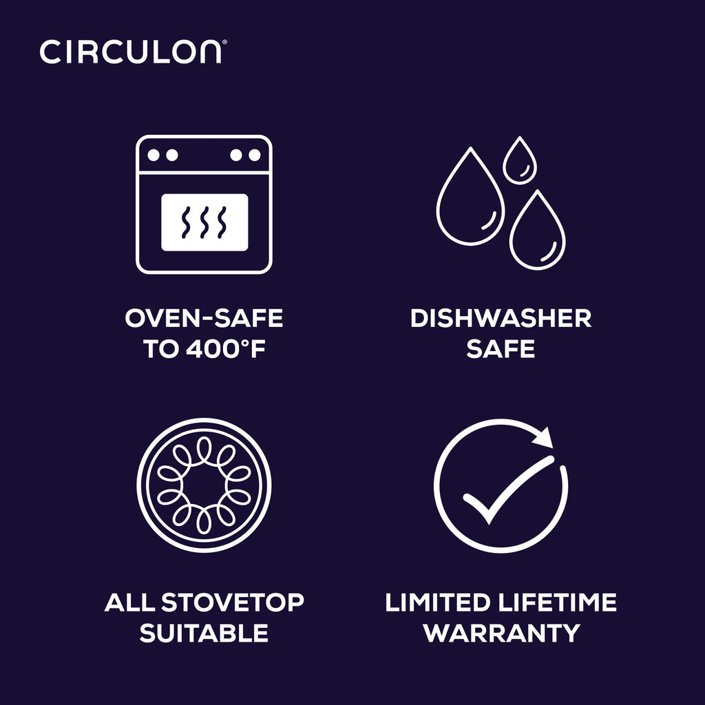 Circulon A1 Scratch Defense 10 Piece Nonstick Aluminum Pot and Pan Set, Cast Stainless Steel