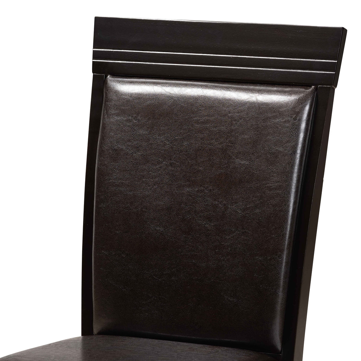 Baxton Studio Lanier Modern and Contemporary Sand Fabric Upholstered Dark Brown Finished 2 - Piece Wood Dining Chair Set