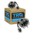 TRQ Front Wheel Hub & Bearing Pair for 07 - 13 Silverado Sierra Tahoe BHA50034 Fits Select: 2007 - 2013 CHEVROLET SILVERADO, 2007 - 2014 CHEVROLET TAHOE