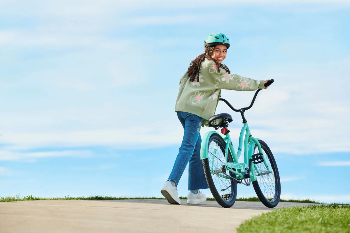 24" Concord Pacifica Cruiser Bicycle, Fits Riders 4'6" - 5'6", Teen, Unisex, Sea Green