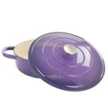 Crock - Pot Artisan 2 Piece 5 Quart Enameled Cast Iron Braiser with Lid in Lavender