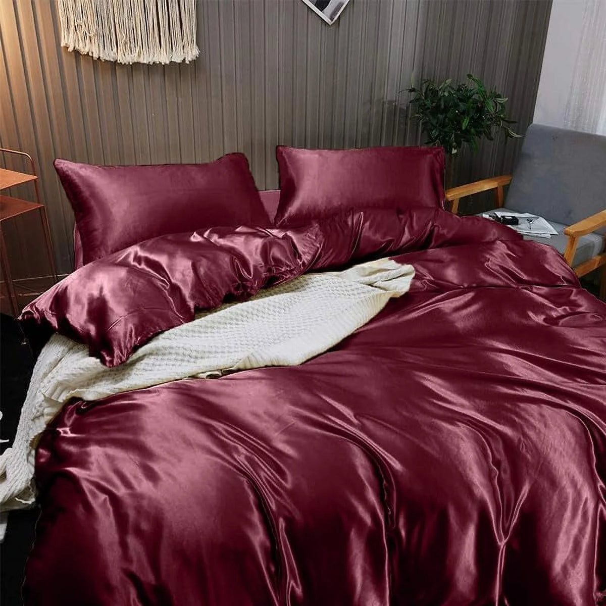 Cloud Fino 100% Silk Comforter 300 GSM Quilt Suitable for All-Season Silky Super Soft Twin/Twin XL Lilac