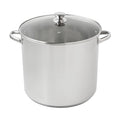 Mainstays Stainless Steel Stock Pot with Glass Lid - 20 qt