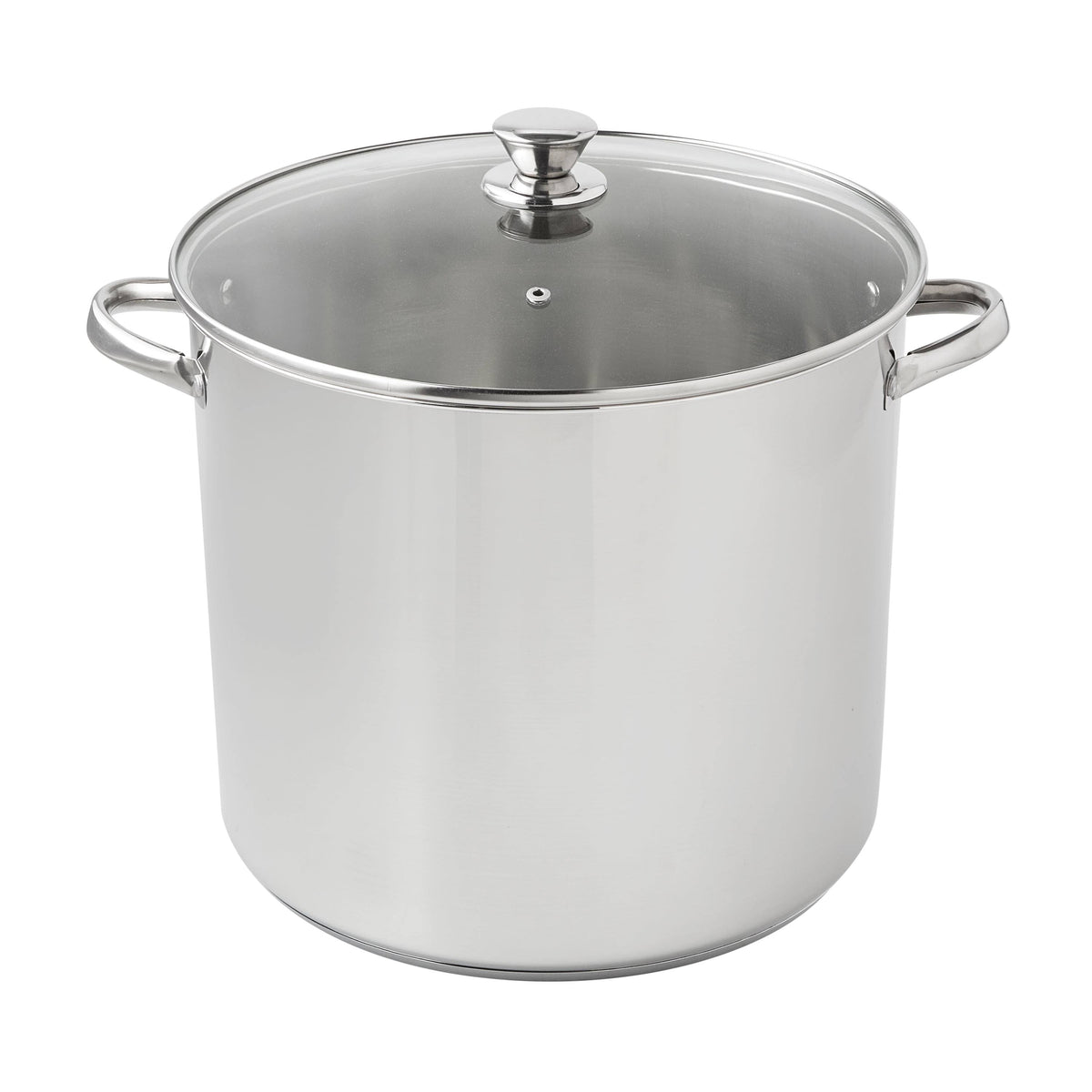 Mainstays Stainless Steel Stock Pot with Glass Lid - 20 qt