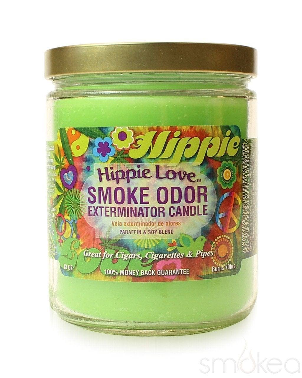 Smoke Odor Exterminator 13oz Jar Candle Hippie Love