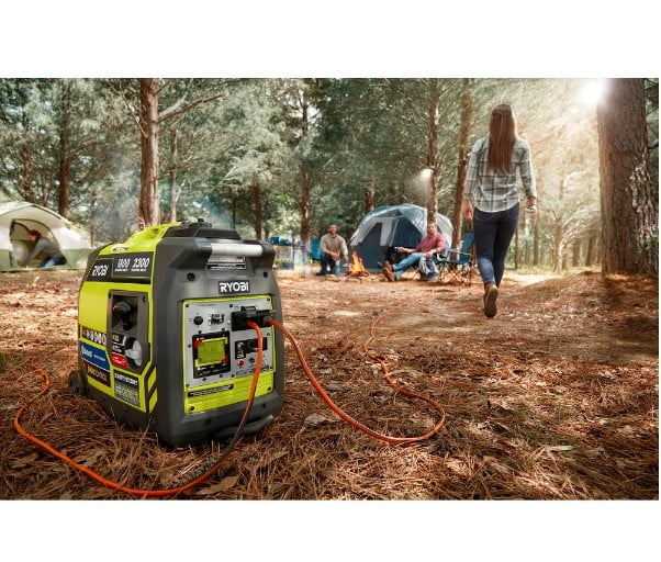 Ryobi 2, 300 - Watt Recoil Start Bluetooth Super Quiet Gasoline Powered Digital Inverter Generator with CO Shutdown Sensor