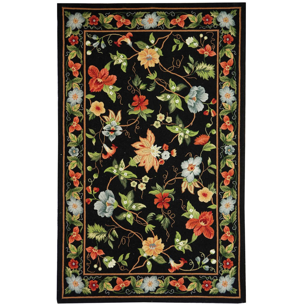 Safavieh Chelsea HK311A Area Rug - Black, Size: 6 x 9 ft.
