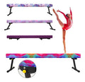 8FT Adjustable&Foldable Gymnastics Balance Beam, Home Gym Equipment, Easy Assembling and Storage, No Tool Require, for Kids Children Girls Training