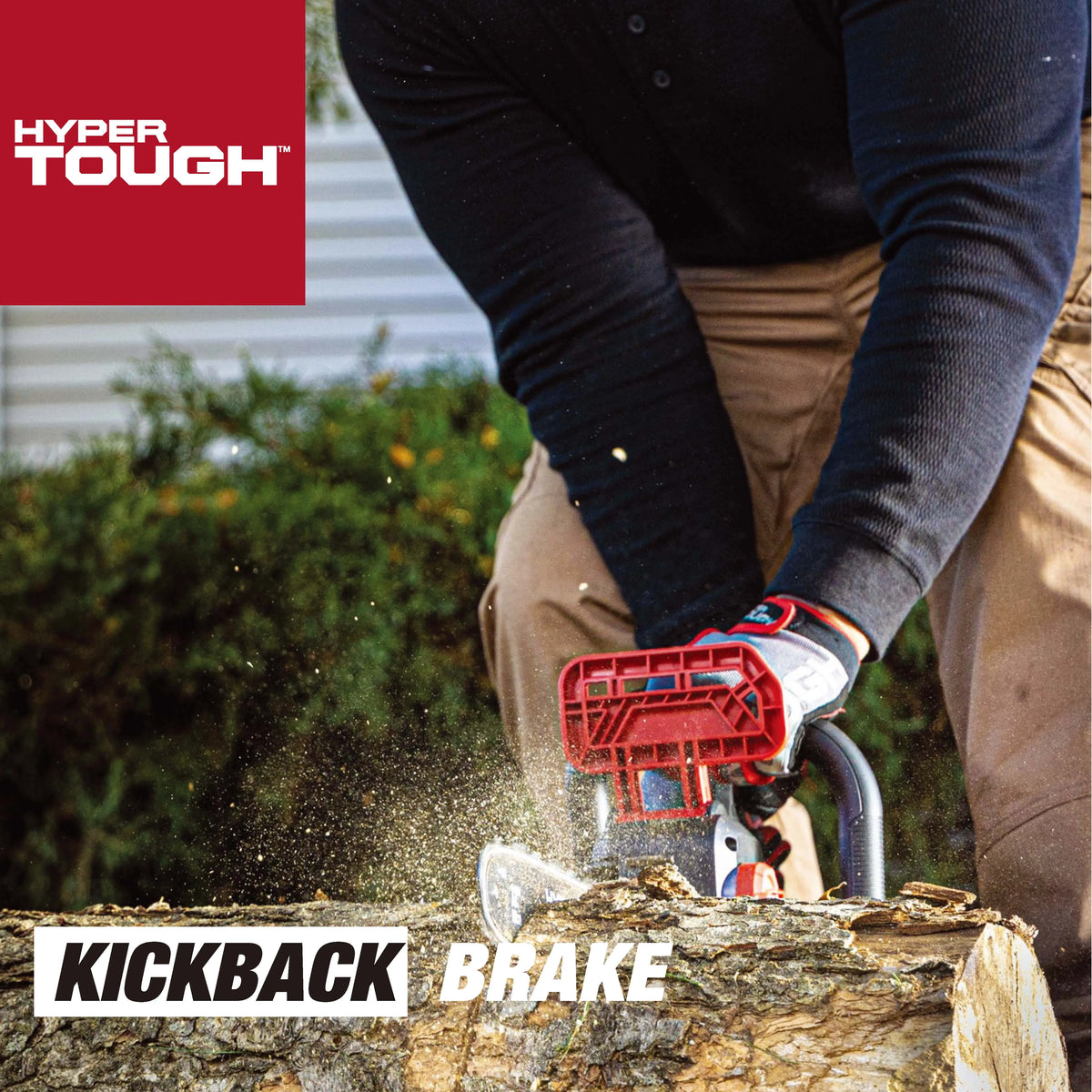 Hyper Tough 20V 4.0ah Battery Powered 12in Brushless Chainsaw, HT22 - 401 - 03 - 03