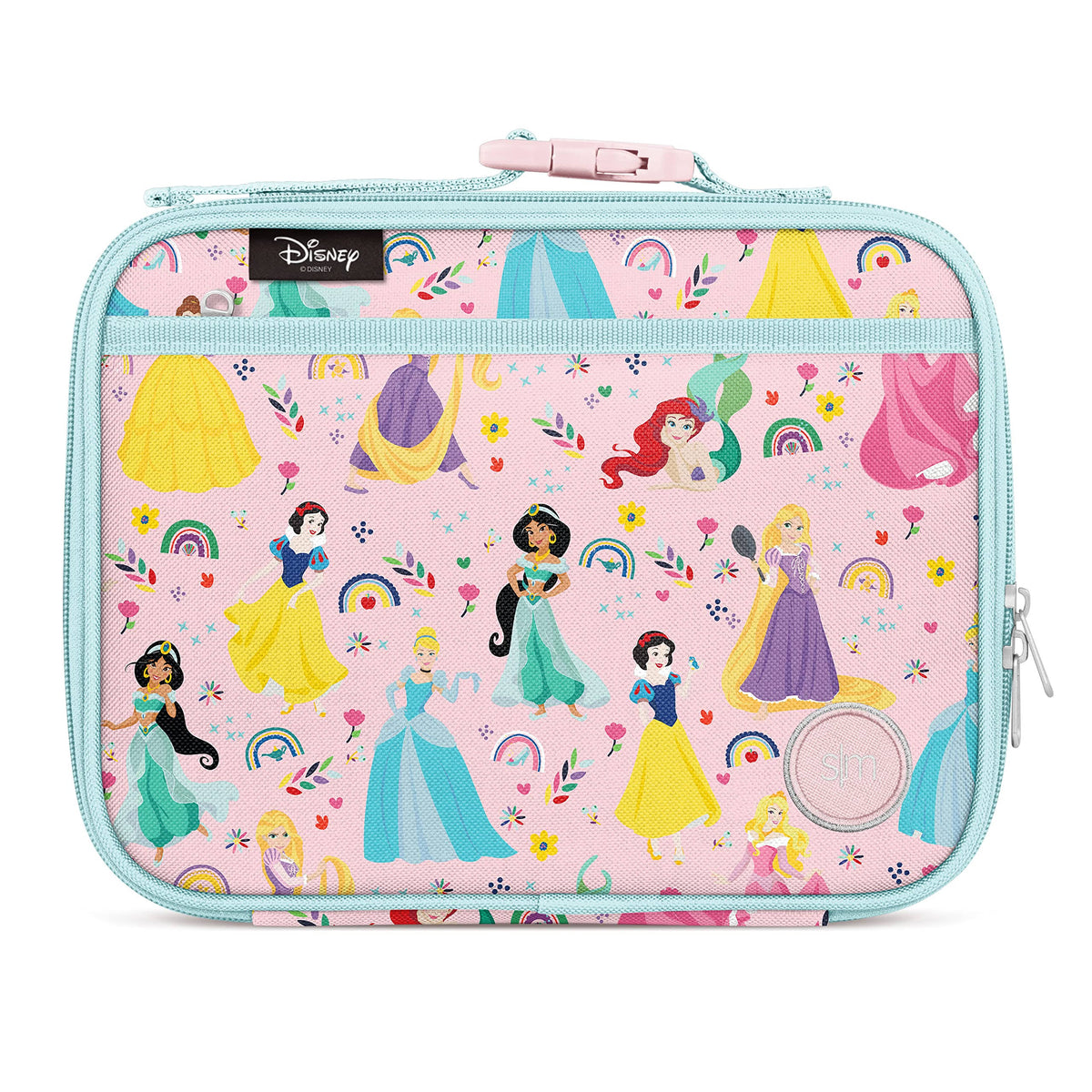 Simple Modern Disney Kids Lunch Box for Toddler | Insulated Bag for Girls | Meal Containers with Pockets | Hadley | Princess Rainbows