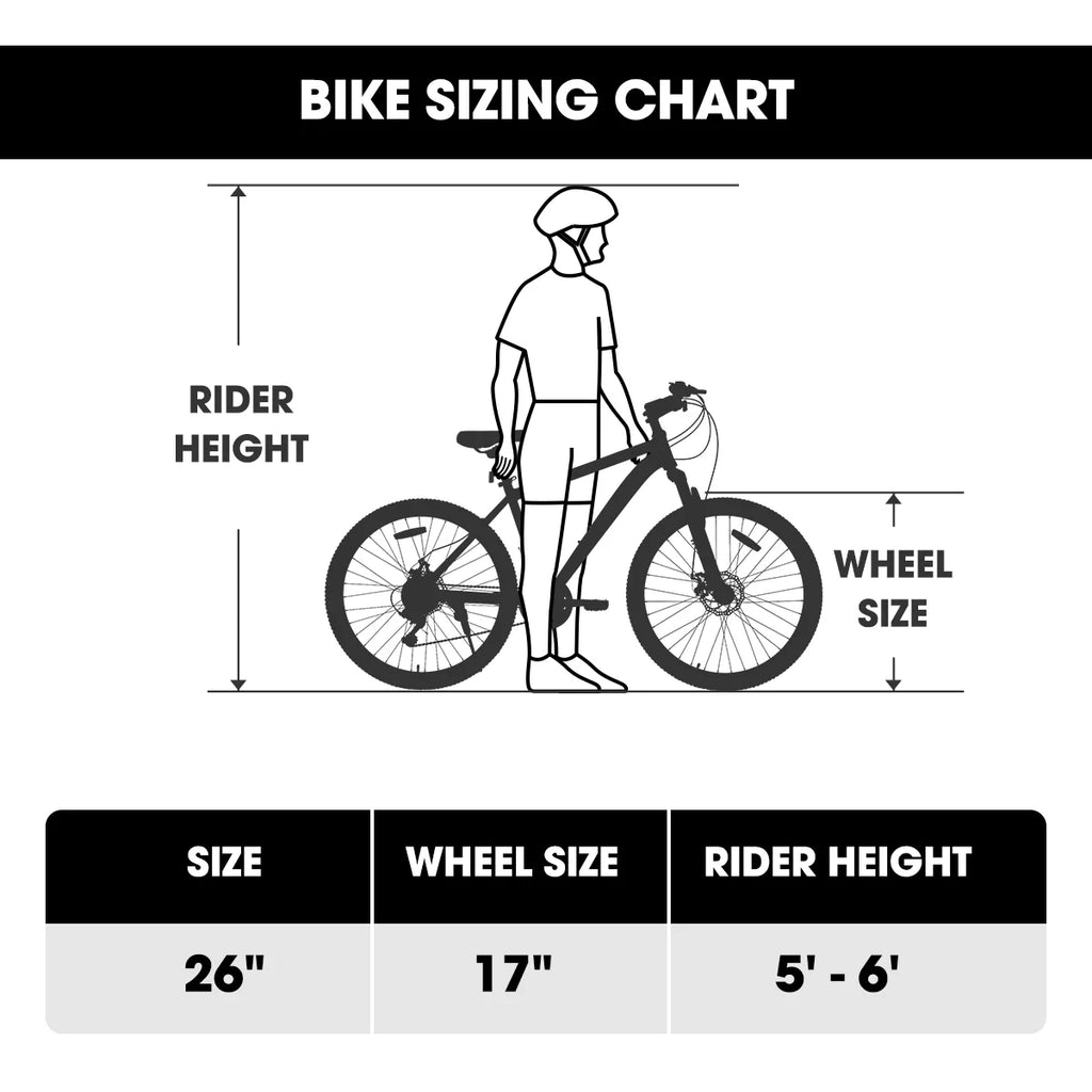 Hiland Mountain Bike, Multi - Spokes, Shimano 21 Speeds Drivetrain, Aluminum Frame 26 in Wheels, Men'S MTB Bicycle, White