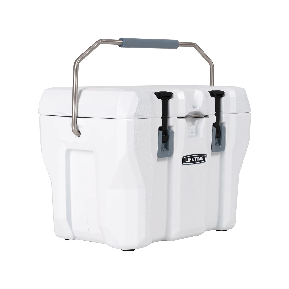 Lifetime 28 Qt Bear - Resistant Camping Cooler, Premium High Performance, Ice Retention, Hard Cooler, 20 Can Capacity, Boulder Gray (91289)