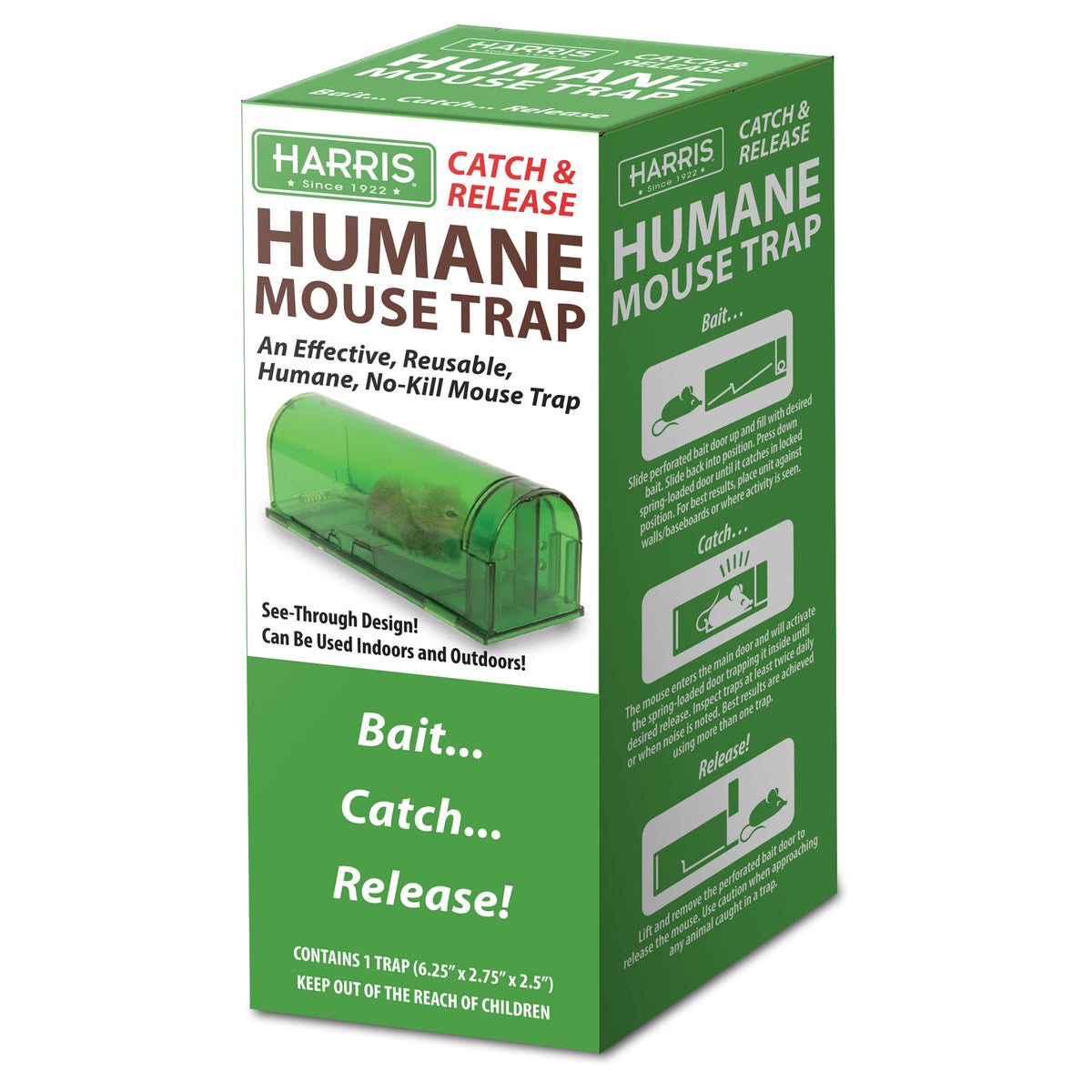Harris Catch & Release Humane Mouse Trap