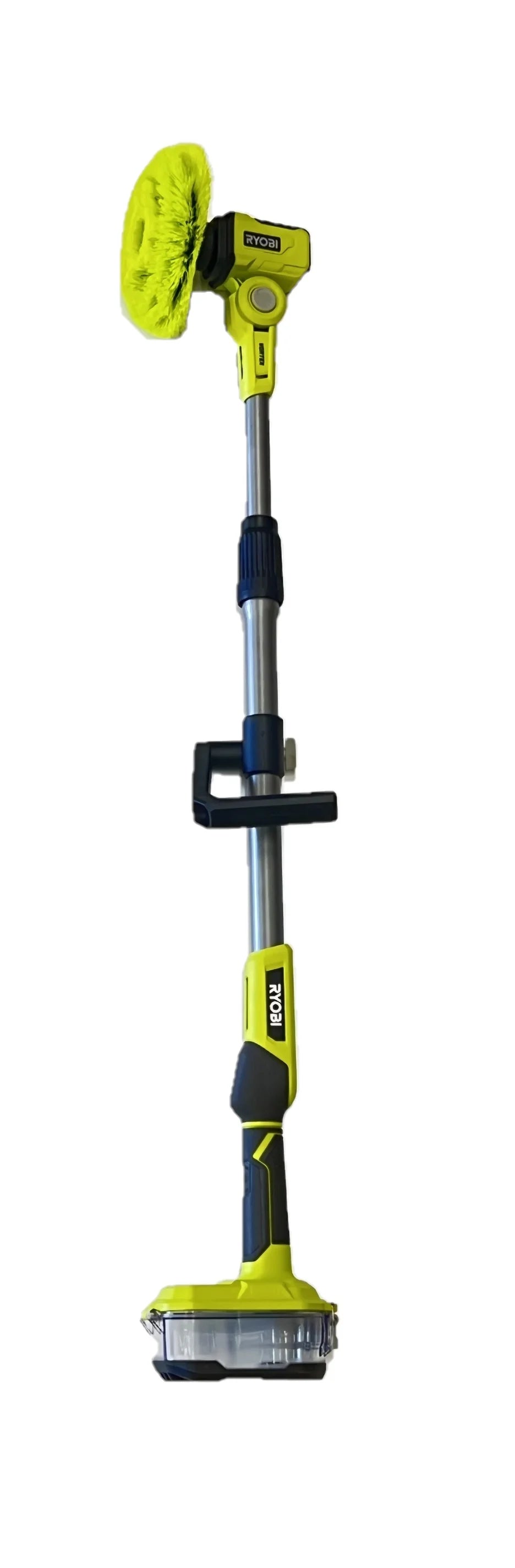 RYOBI ONE+ 18V P4500 Cordless Telescoping Power Scrubber Kit with Battery and Charger