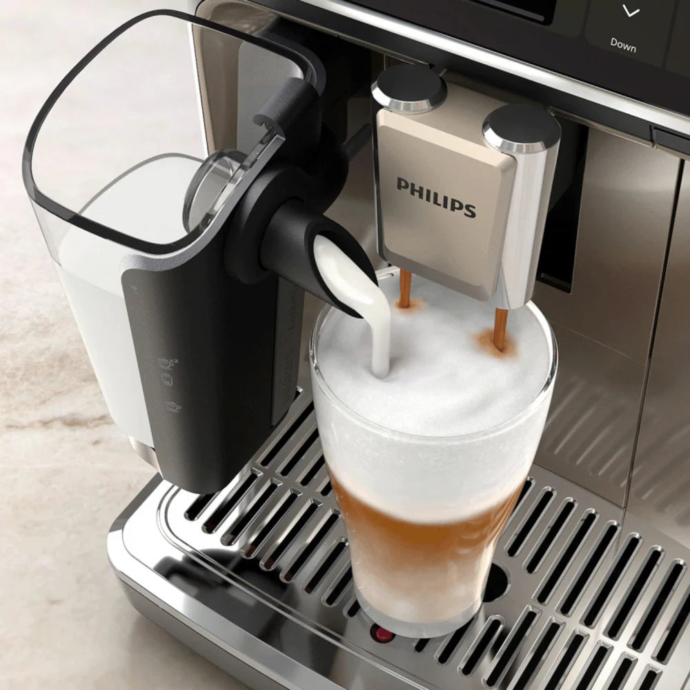 PHILIPS EP5447/90 Serie 5400 LatteGo 11 Kaffeespezialitäten Kaffeevollautomat Schwarz/Chrom