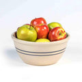 Martinez Pottery 10" Heritage Blue Stripe Stoneware Mixing Bowl