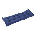 Outdoor Bench Cushion Cotton Garden Furniture Loveseat Cushion, Size: One size, Blue