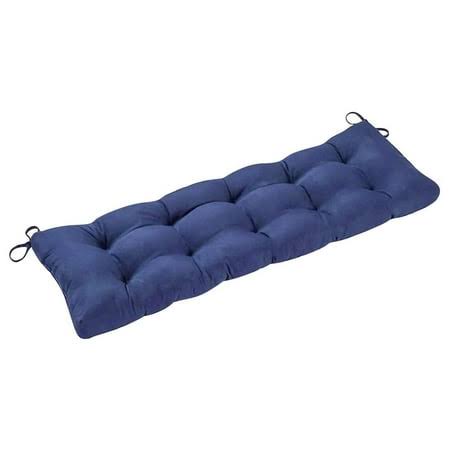 Outdoor Bench Cushion Cotton Garden Furniture Loveseat Cushion, Size: One size, Blue
