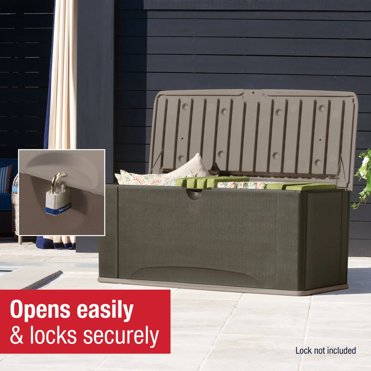Rubbermaid Deck Box with Seat - X - Large