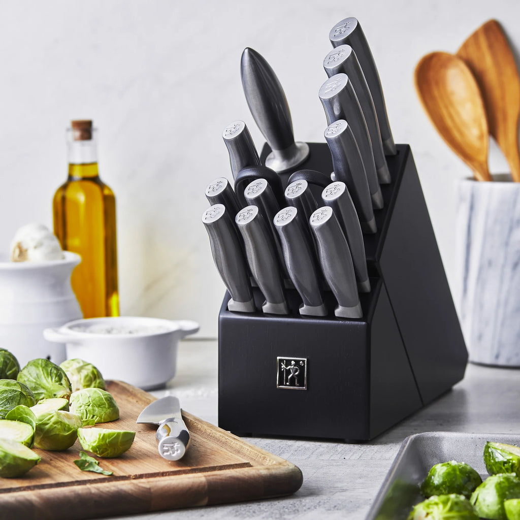 J.A. Henckels International Graphite 14 - Pc Self - Sharpening Knife Block Set