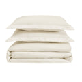 Cannon Heritage Solid Duvet Cover Set, Ivory, King