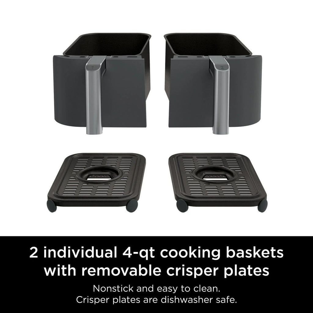 Ninja Foodi 6 - in - 1 8 - Quart 2 - Basket Air Fryer with Dualzone Technology