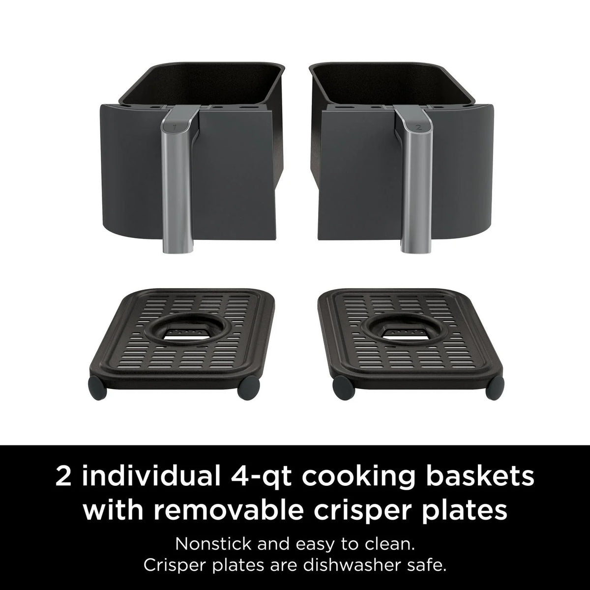 Ninja Foodi 6 - in - 1 8 - Quart 2 - Basket Air Fryer with Dualzone Technology